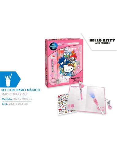 DIARIO CON BOLIGRAFO MAGICO HELLO KITTY