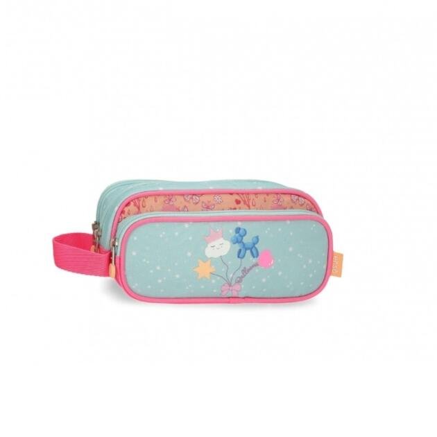 Estuche Enso Balloons globo con tres compartimentos