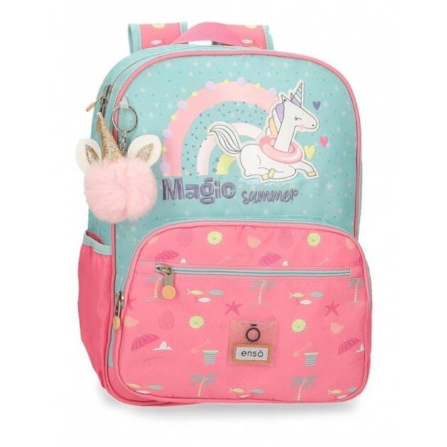 Mochila escolar Enso Magic summer adaptable a carro multicolor