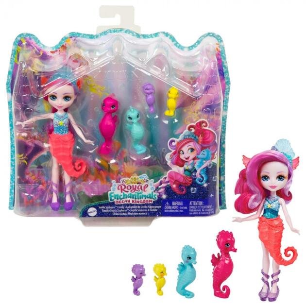 Muñeca Royal Sedda Sea Horse con familia