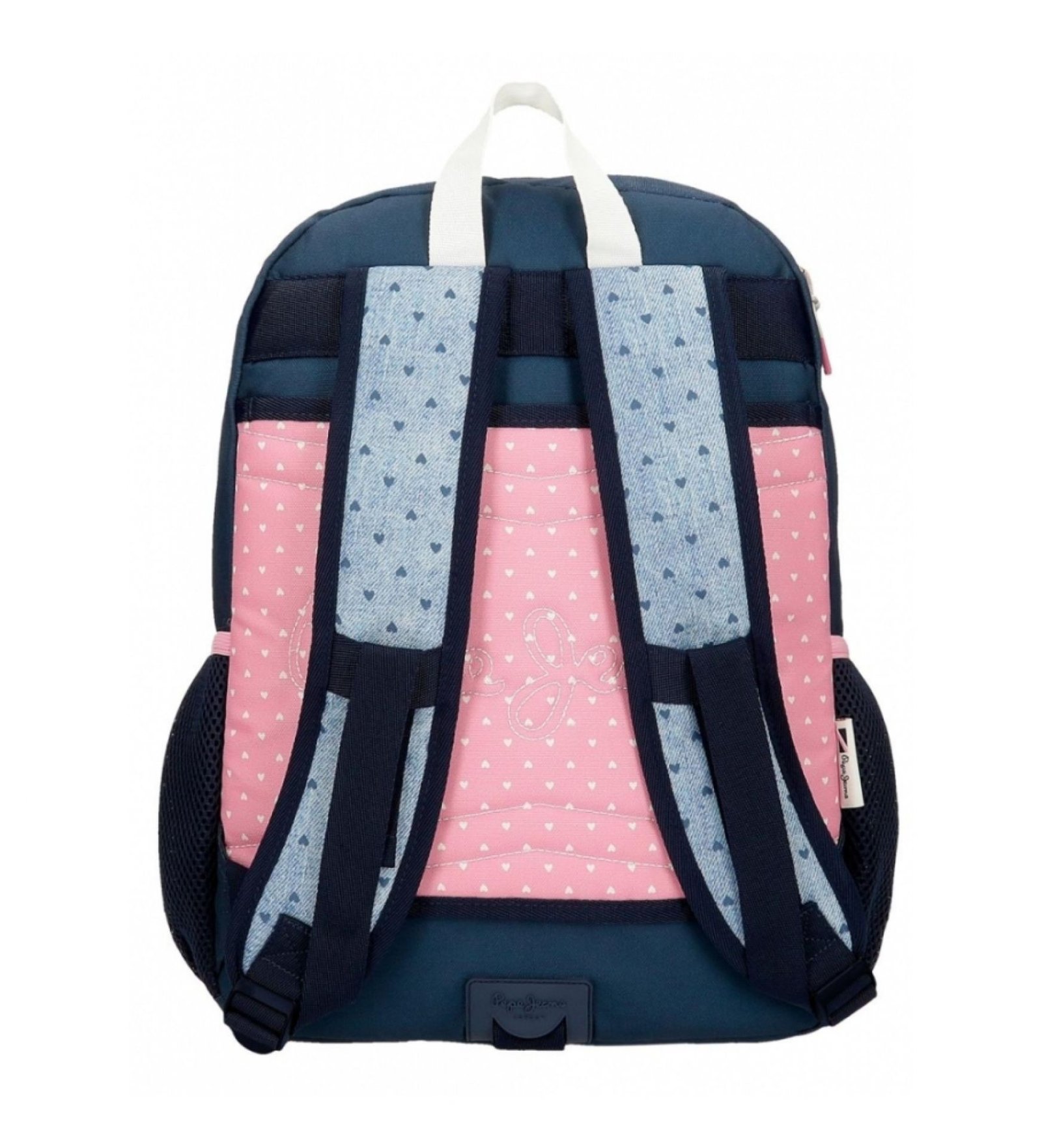 Mochila escolar Pepe Jeans Noni denim dos compartimentos 40 cm adaptable - Imagen 4