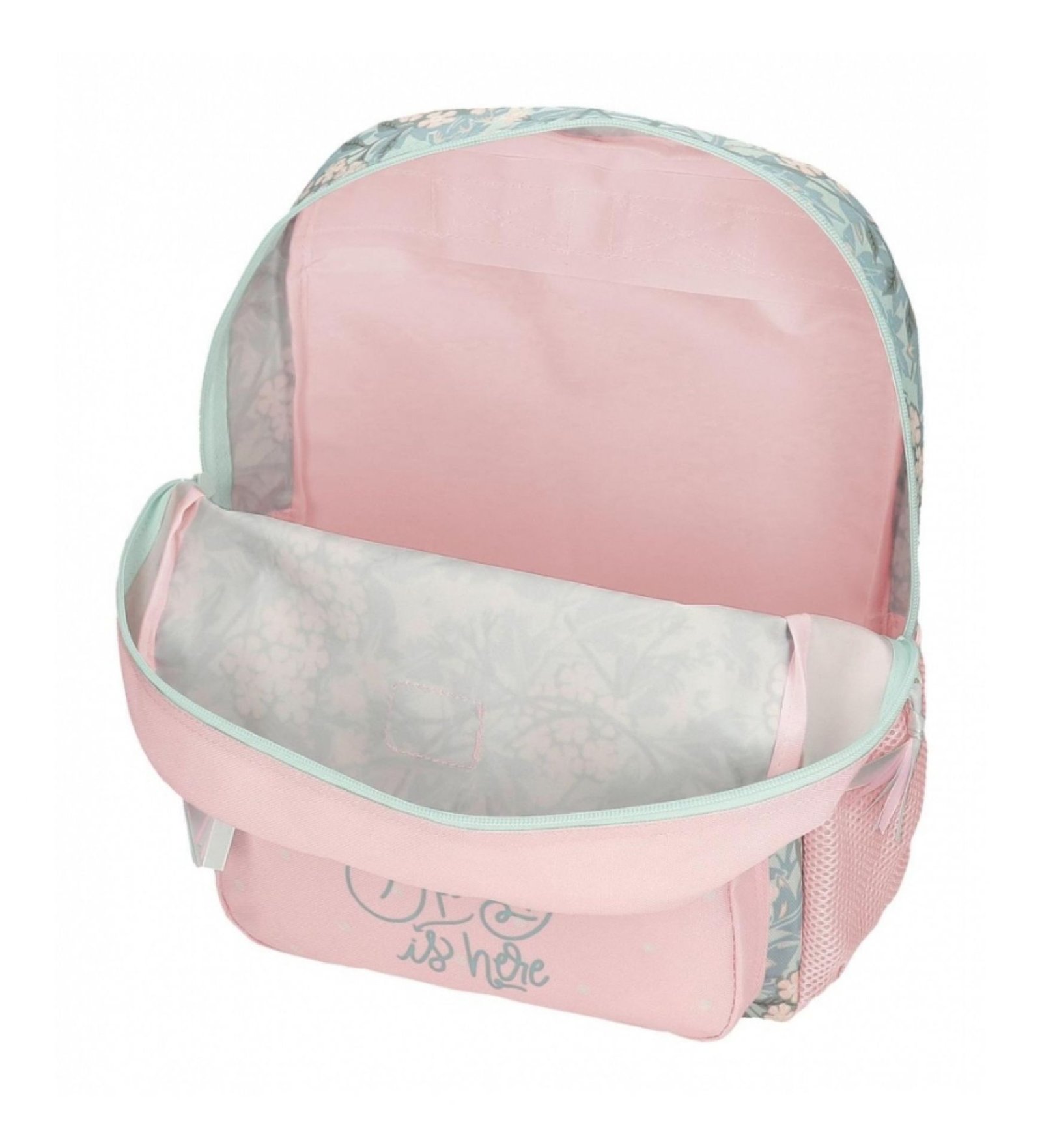 Mochila escolar Roll Road Spring is here 38 cm adaptable a carro rosa - Imagen 3