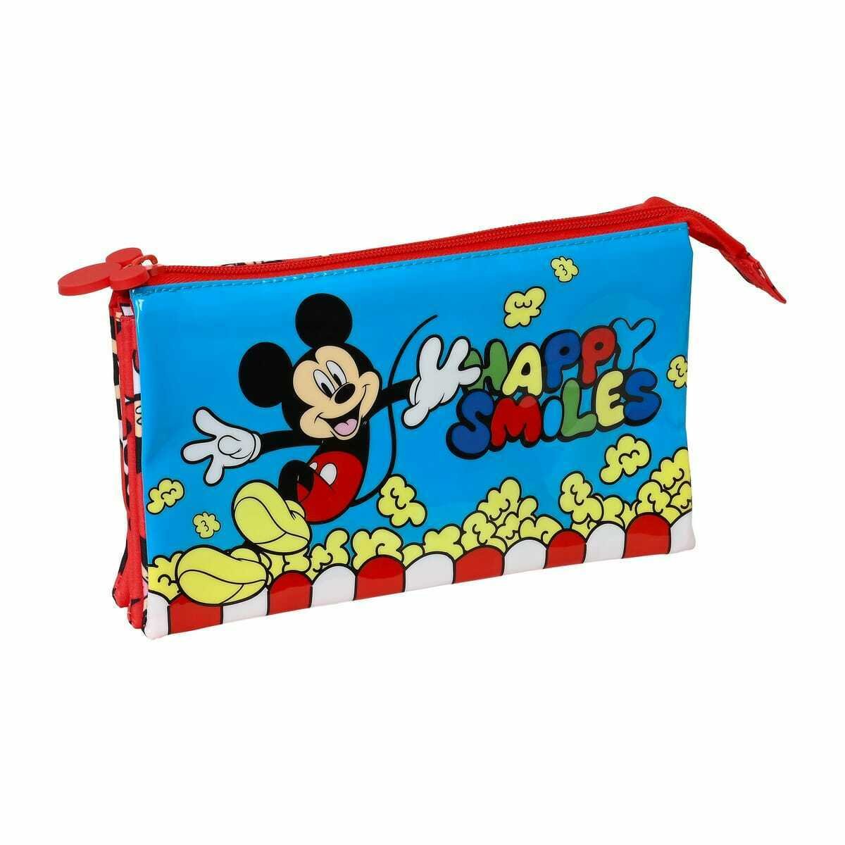 Portatodo Escolar MICKEY MOUSE Happy Smiles Triple Acordeón