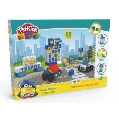 PLAY DOH BLOCKS POLICÍA RESCATE