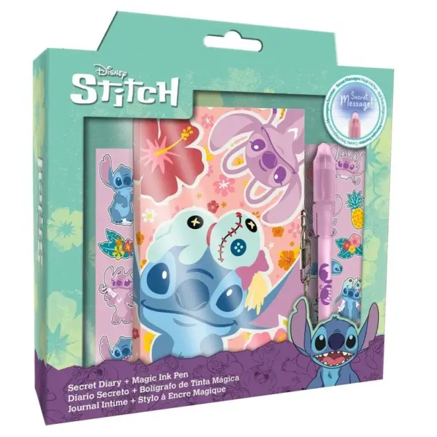 Diario con bolígrafo mágico Stitch