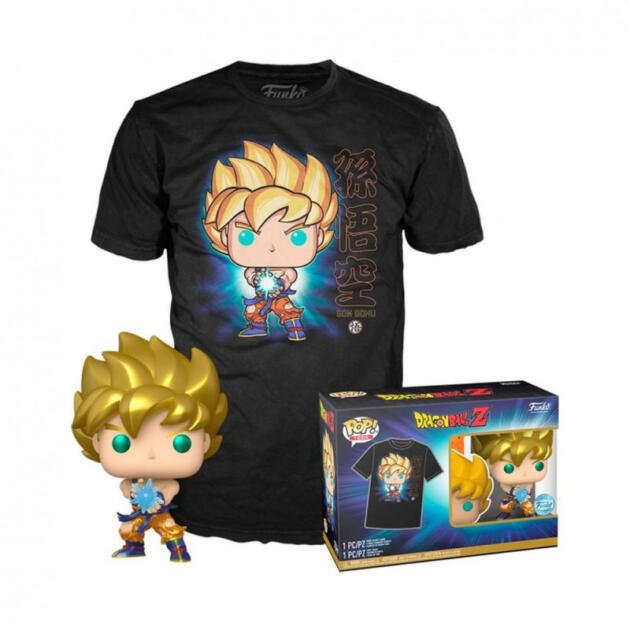 Pack Funko Pop! + Camiseta Dragon Ball Z – Son Goku Super Saiyan