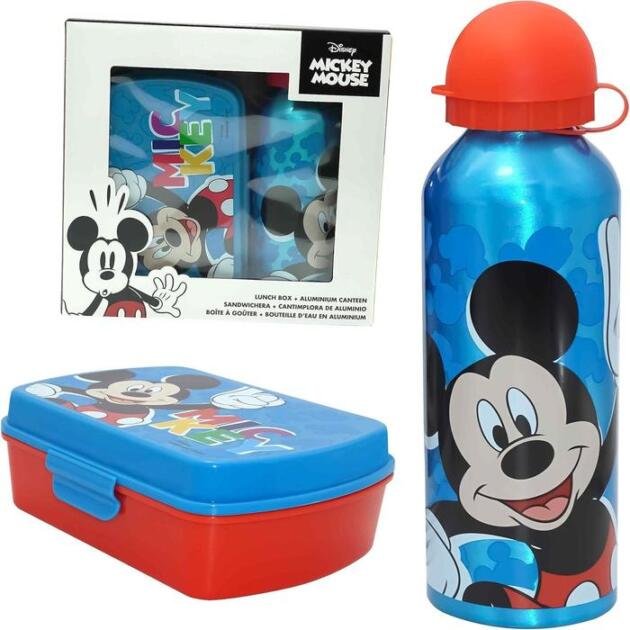 Sandwichera + Cantimplora aluminio Mickey