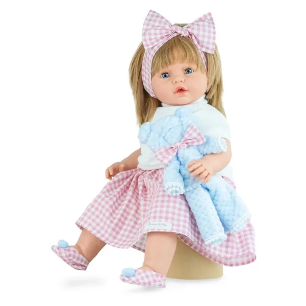 Muñeca Leonor Vichy 63 cm en bolsa