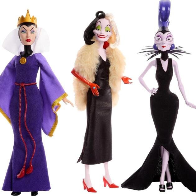 Set de Muñecas Villanas – Edición Coleccionista | 3 Figuras Articuladas