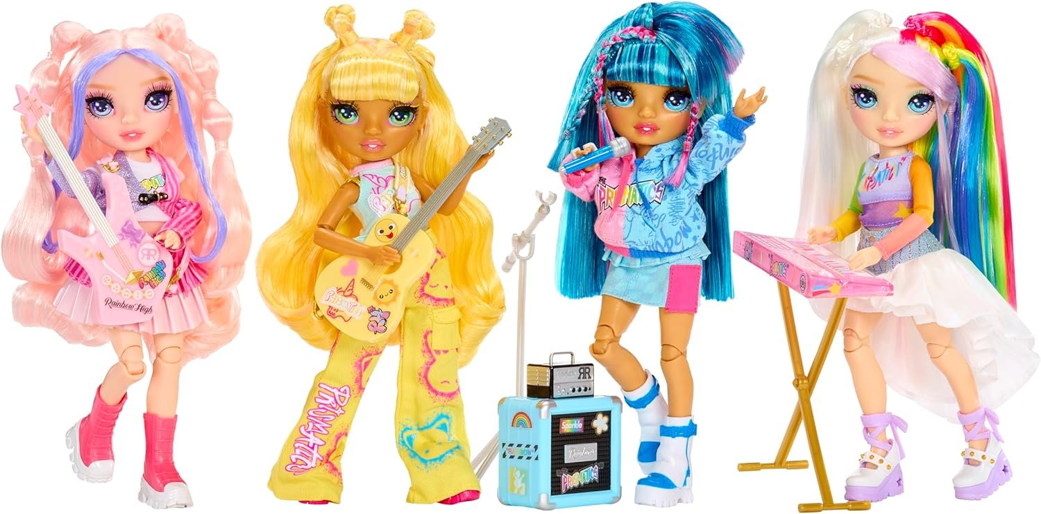 Rainbow High Jr. High – Amaya Raine Prismatic Band Doll con Teclado - Imagen 4