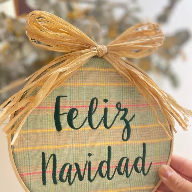 Bastidor de rafia 20,5 cm personalizado
