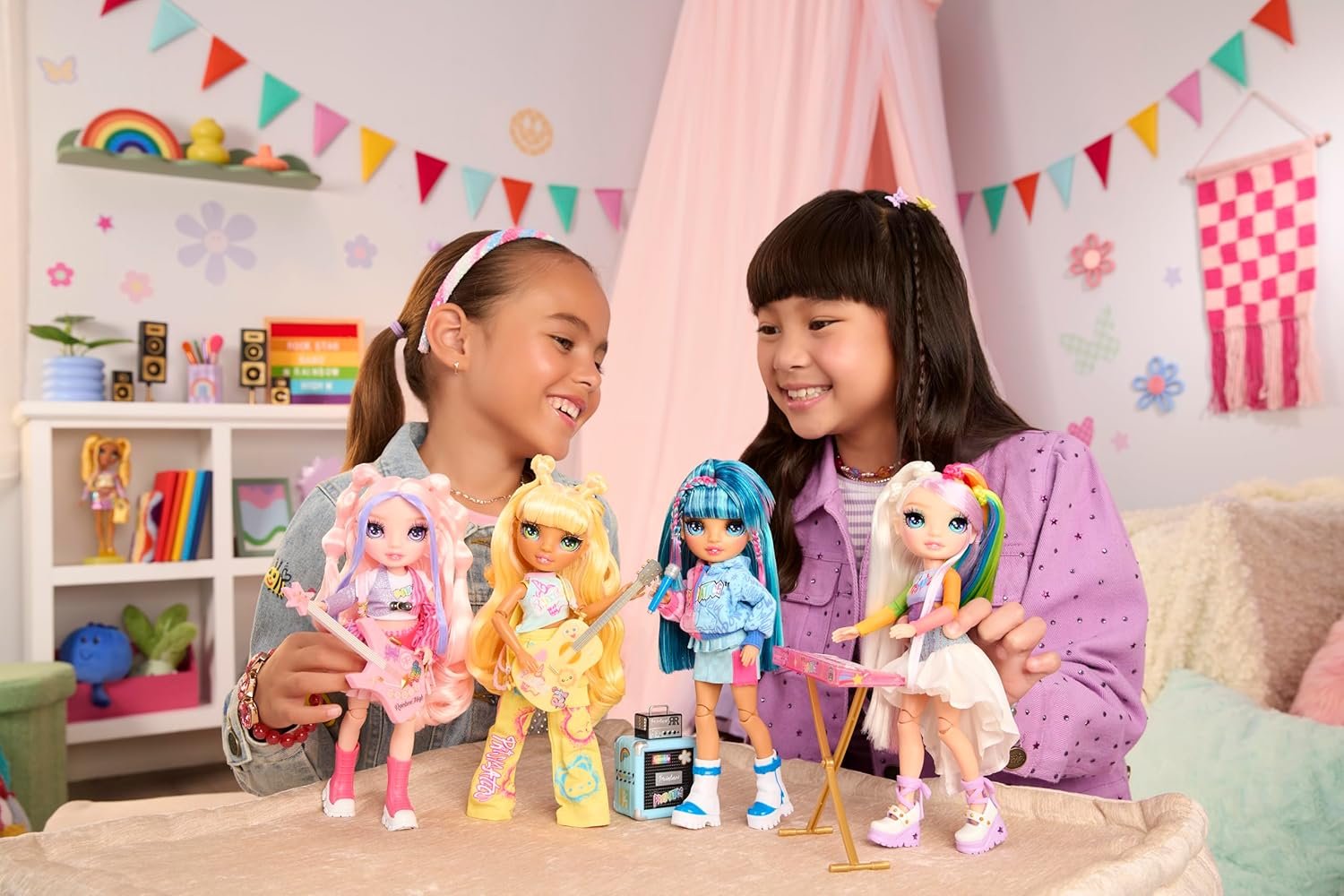 Rainbow High Jr. High – Amaya Raine Prismatic Band Doll con Teclado - Imagen 6
