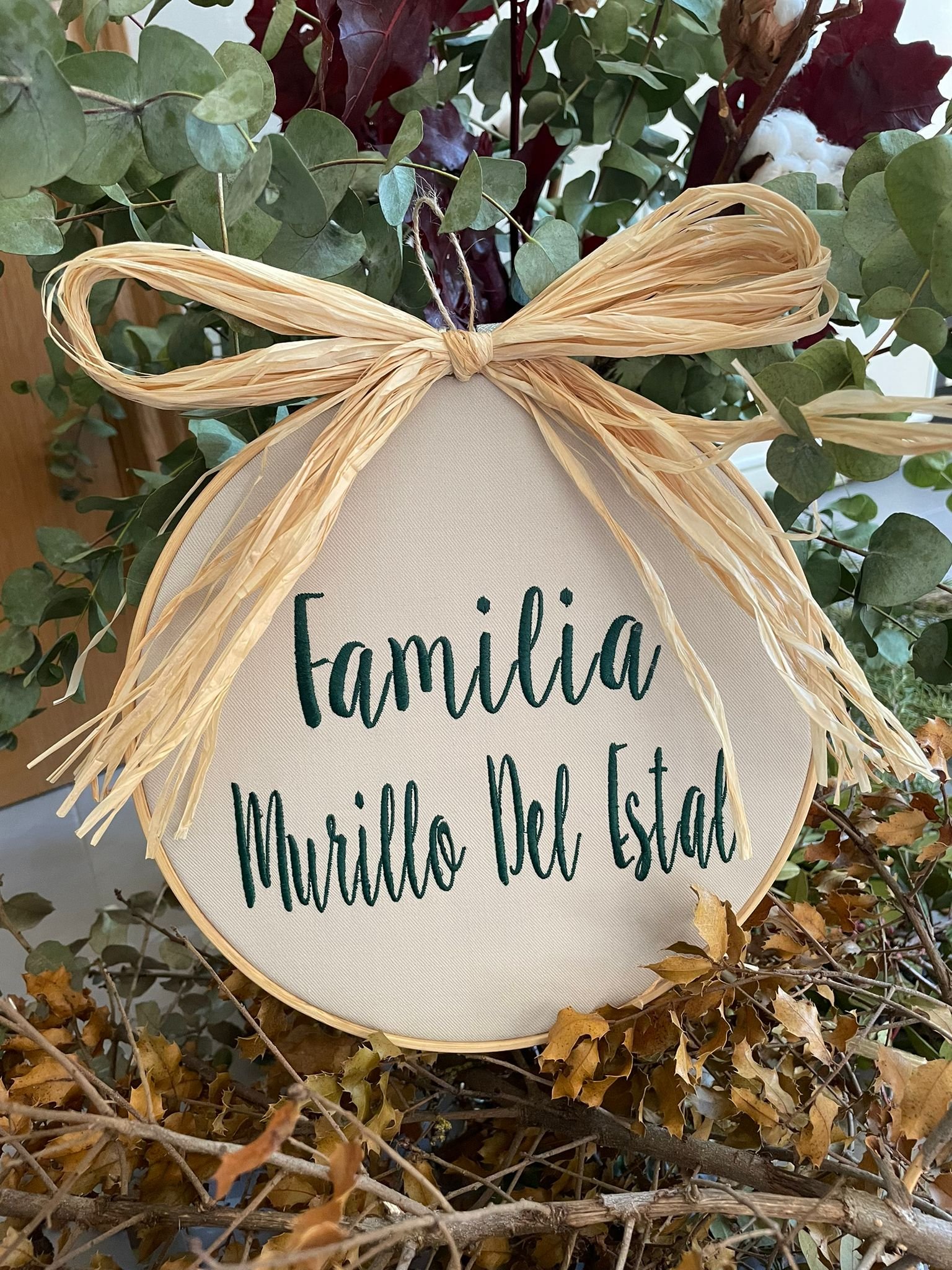 Bastidor de rafia 20,5 / 24 cm personalizado
