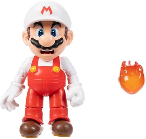 Fire Mario Super Mario – Figura Articulada con Accesorio - Imagen 2