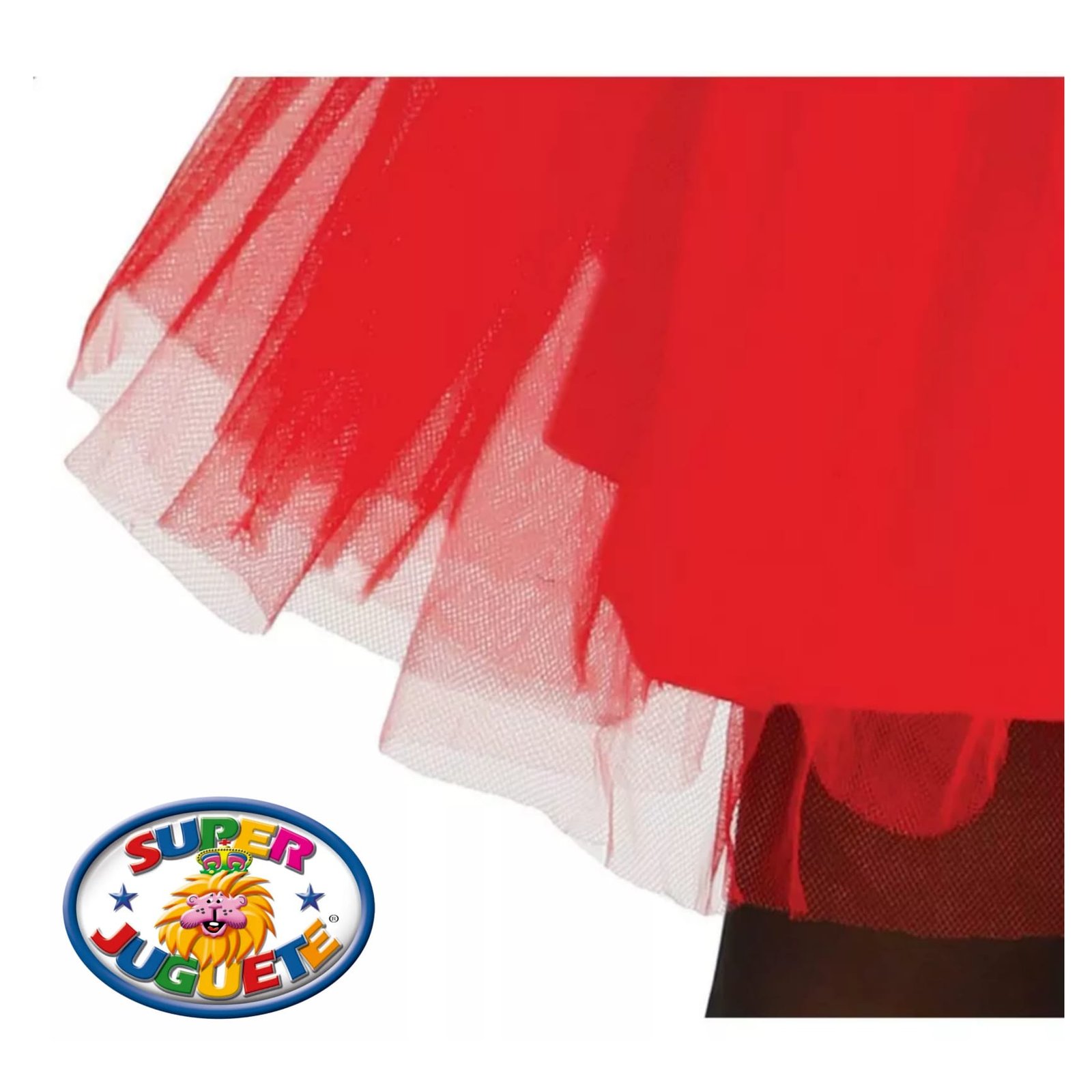 Disfraz Infantil Super Hero con Falda de Tul Roja - Imagen 4