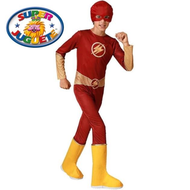 Disfraz de Superhéroe Rojo con Antifaz y Botas Infantil