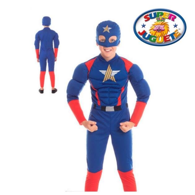 Disfraz de Superhéroe Musculado con Máscara Infantil