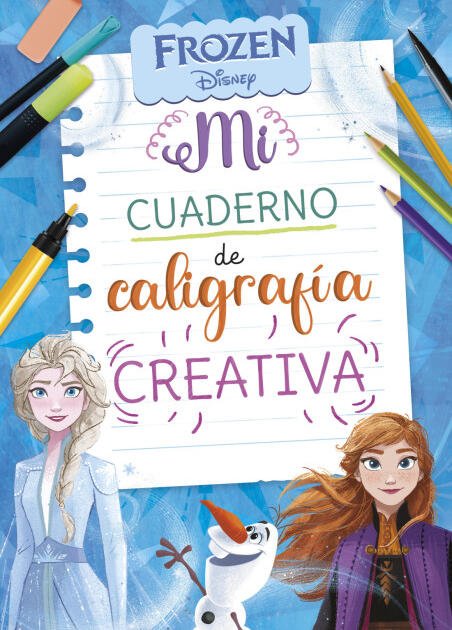 Frozen. Mi cuaderno de caligrafía creativa (Disney. Primeros aprendizajes)