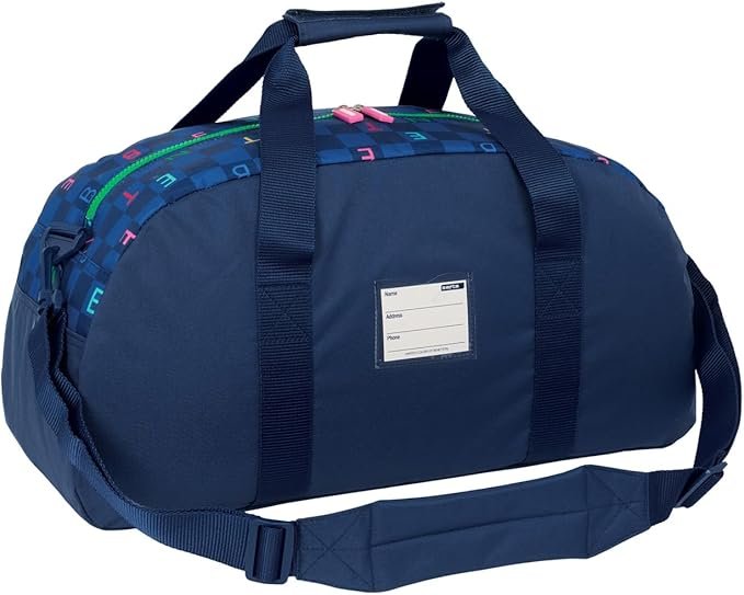 Bolsa de Deporte Benetton Letters Azul Marino | Gym Bag - Imagen 3