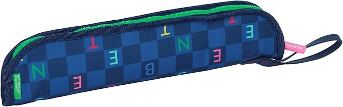 Portaflauta Benetton Letters Azul Marino | Funda Flauta Escolar - Imagen 2