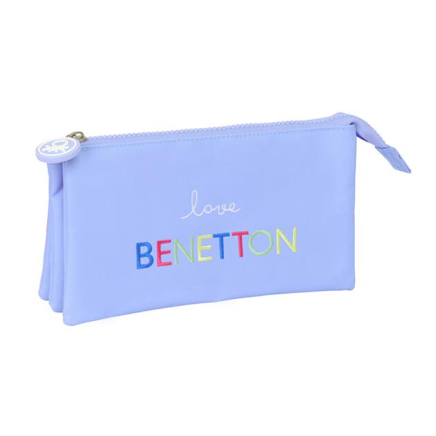PORTATODO TRIPLE BENETTON "LILA" | Estuche Triple