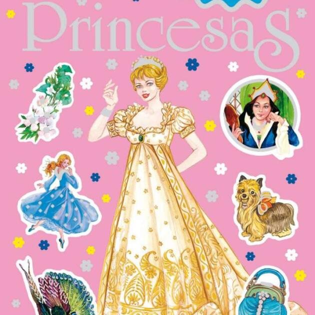 Mi libro brillante de princesas con pegatinas