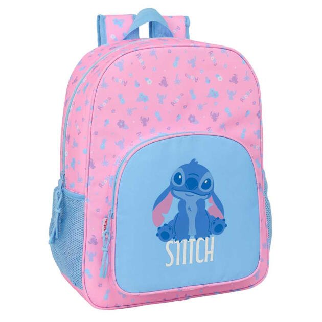 MOCHILA INFANTIL STITCH "BRIGHT" | Mochila Escolar Disney Adaptable a Carro