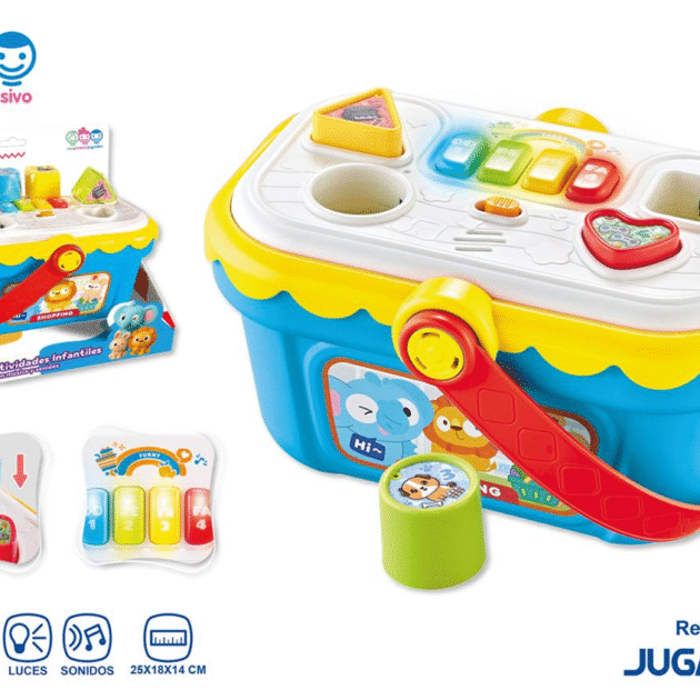 Cesta de Actividades Infantiles con Luces y Sonidos | Juguete Educativo +18 Meses