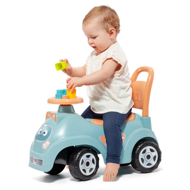 Correpasillos Ribble Go Moltó Azul con Bloques | Andador Infantil 2 en 1