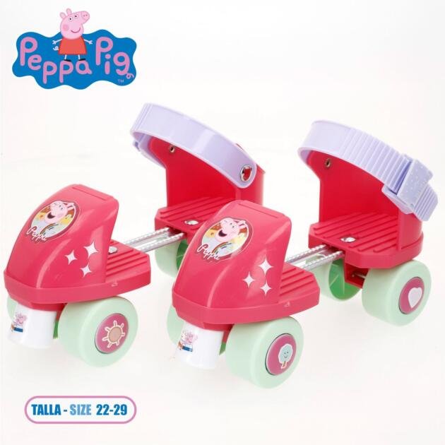 Patines Ajustables Peppa Pig para Niños Talla 22-29