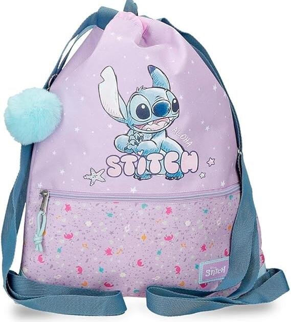Mochila Saco Stitch Aloha Disney Pastel