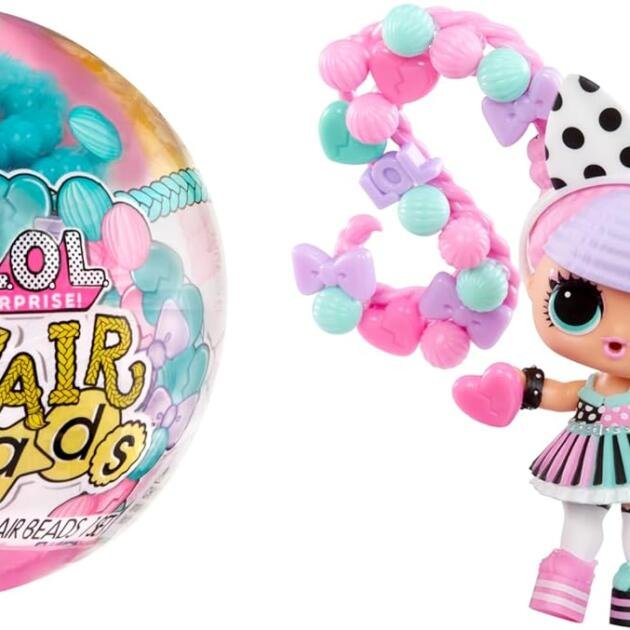 LOL Surprise Hair Beads Muñeca con Accesorios y Peinados