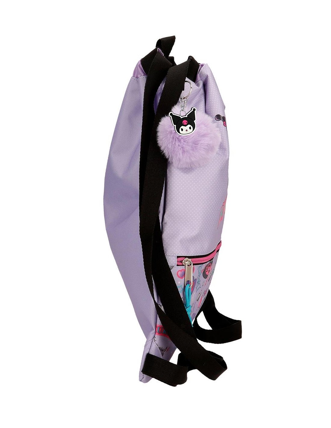 Gym Sack Kuromi Retropop con Cremallera Sanrio - Imagen 2
