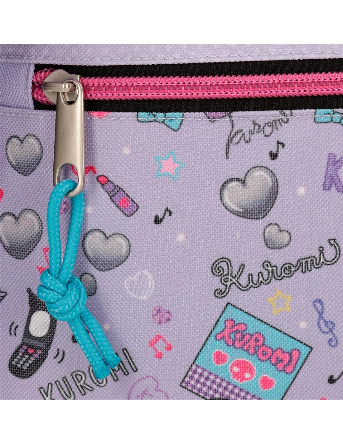 Gym Sack Kuromi Retropop con Cremallera Sanrio - Imagen 5