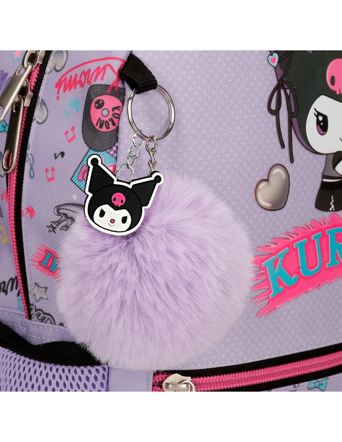 Gym Sack Kuromi Retropop con Cremallera Sanrio - Imagen 6