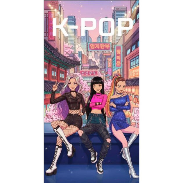Toalla K-Pop Microfibra 70x140 cm 100% Polyester