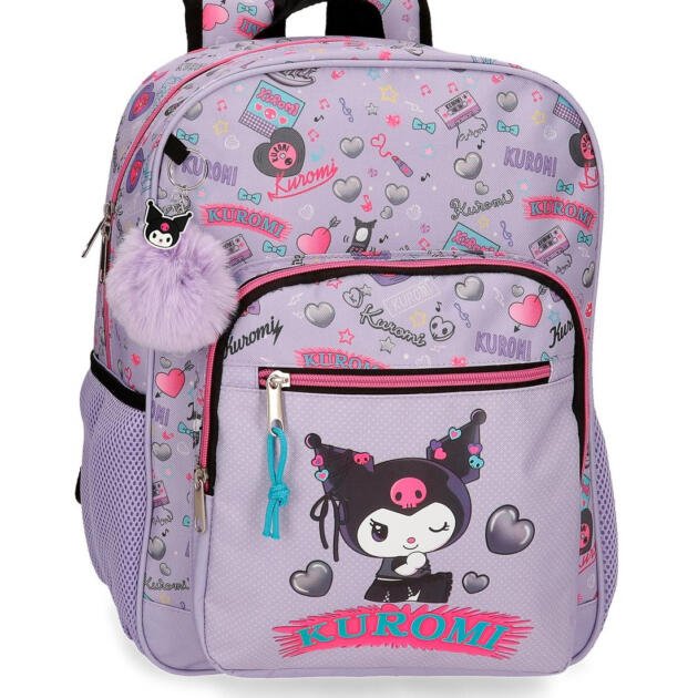 Mochila Adaptable 38 cm Kuromi Retro Pop Escolar