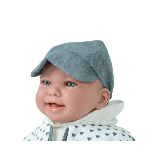 Muñeca Arias Elegance Zoe Niño 45 cm con Gorra y Chupete | Bebé