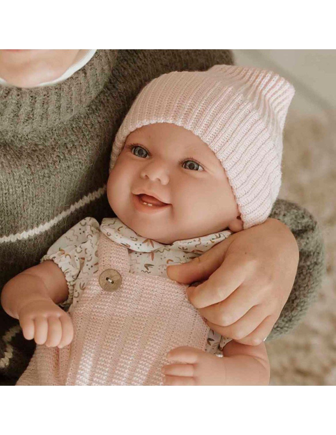 Muñeca Elegance Zoe Rosa con Cojín Trenzado | Muñeca Bebé Infantil - Imagen 3