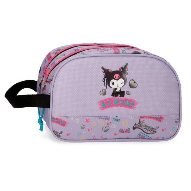 Neceser Adaptable Kuromi Retro Pop 2 Compartimentos