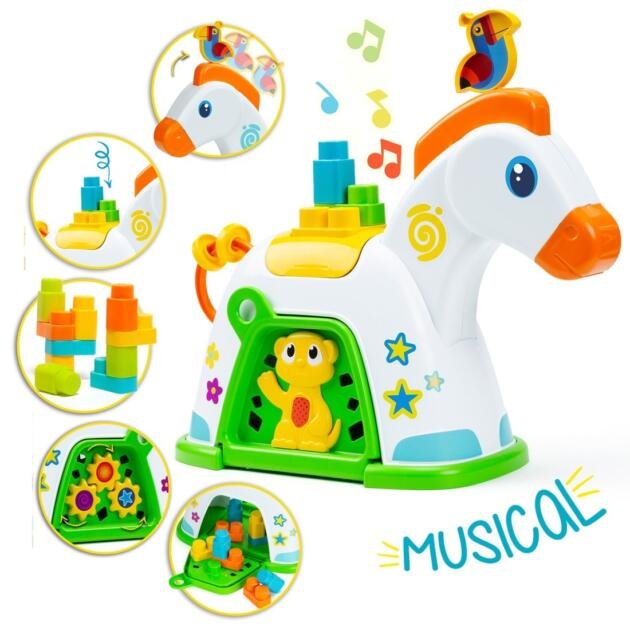 Pony de Actividades Musical Moltó | Juguete Educativo con Música y Bloques