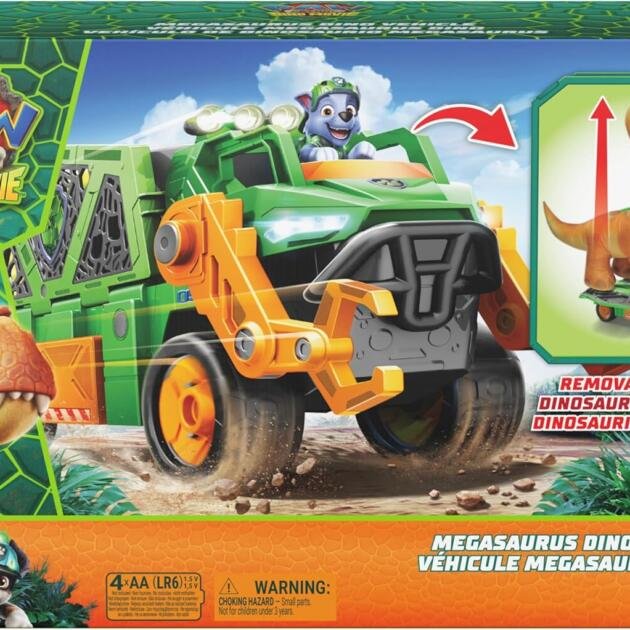 Patrulla Canina Dino Rescue Vehículo Megasaurus Rocky