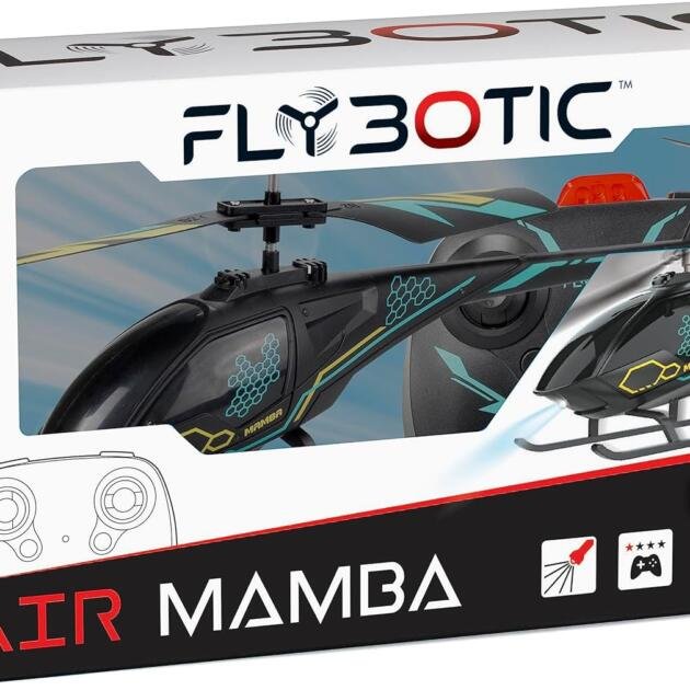 Helicóptero Teledirigido Air Mamba RC con Luz LED y Carga USB | Control Remoto para Niños +10 Años