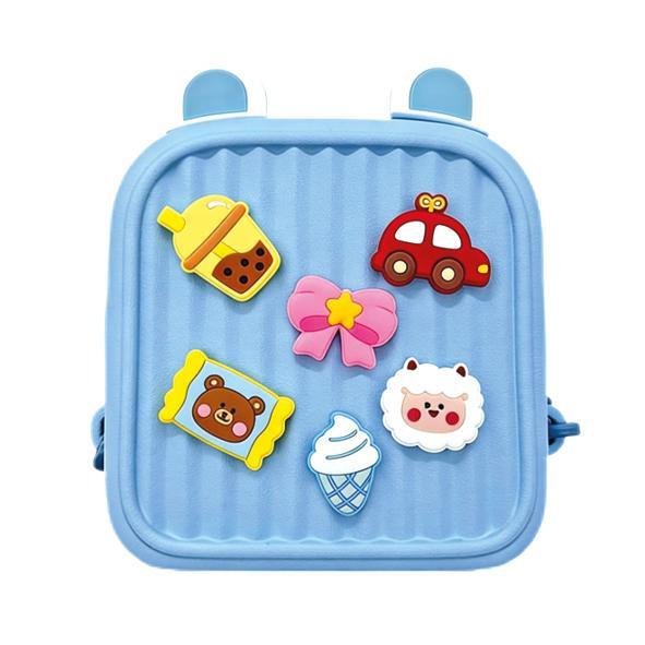 Mochila Pop Deco Mini Azul con Accesorios Personalizables