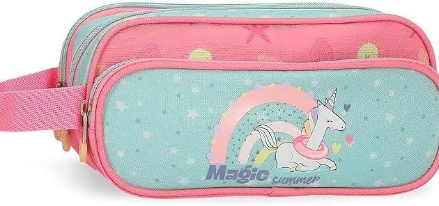 Estuche Escolar Enso Magic Summer Triple Compartimento | Portatodo Infantil Unicornio
