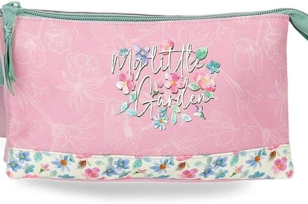 Portatodo Triple Movom My Little Garden | Estuche Escolar de 3 Compartimentos Floral