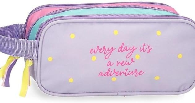 Estuche Triple Movom Every Day | Portatodo Escolar de 3 Compartimentos