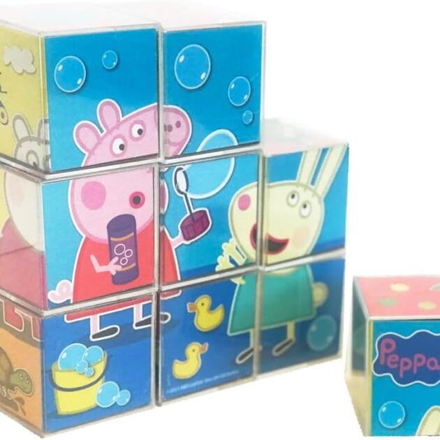 Peppa Pig Rompecabezas de 9 Cubos