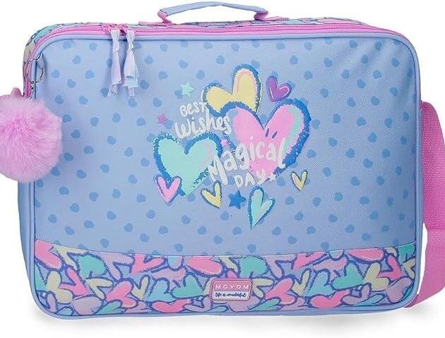 Maletín Escolar Movom Magical Day | Cartera Extraescolares y Portátil Adaptable a Carro