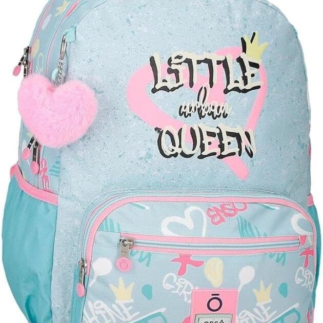 Mochila Escolar Enso Little Queen 42 cm | Doble Compartimento para Portátil y A4